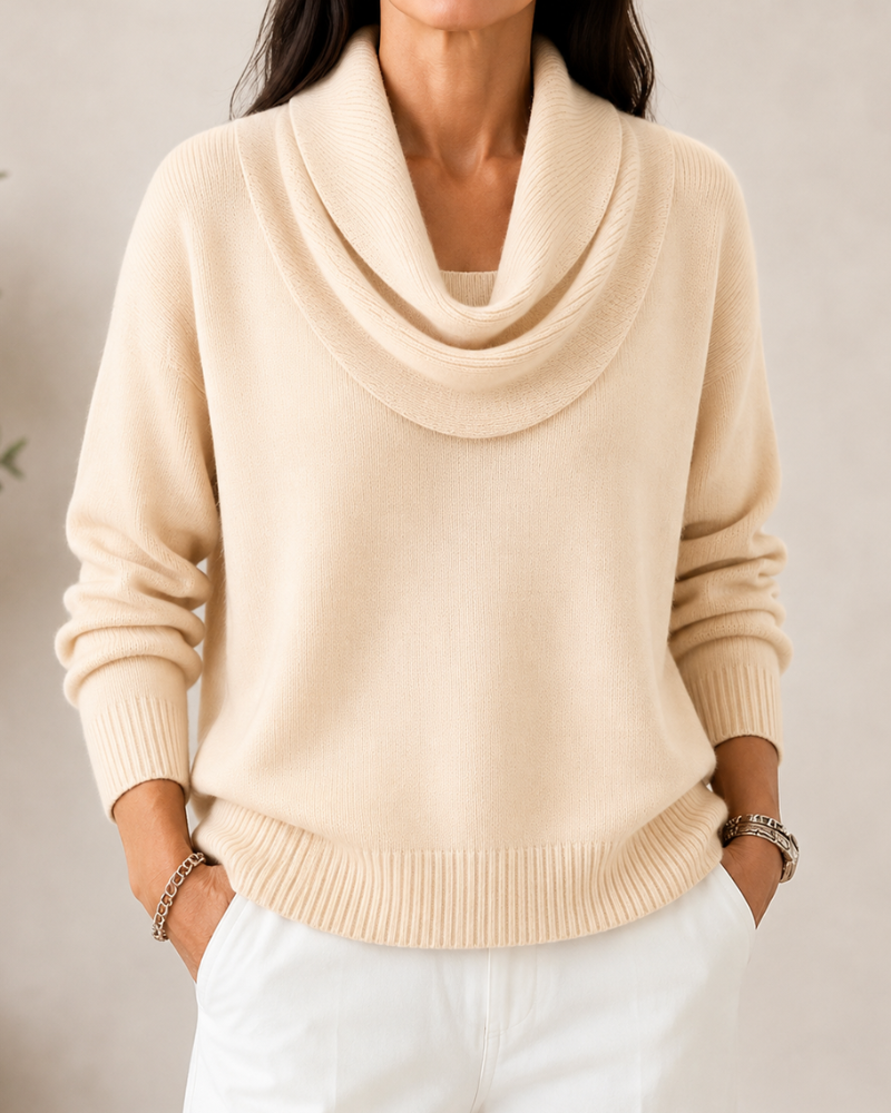 Caralina™ | Elegante Maglione a Collo Alto