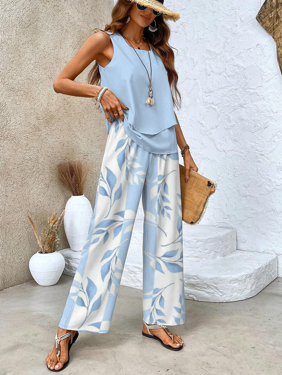 Averie | Set Estivo Elegante di Due Pezzi con Gamba Larga