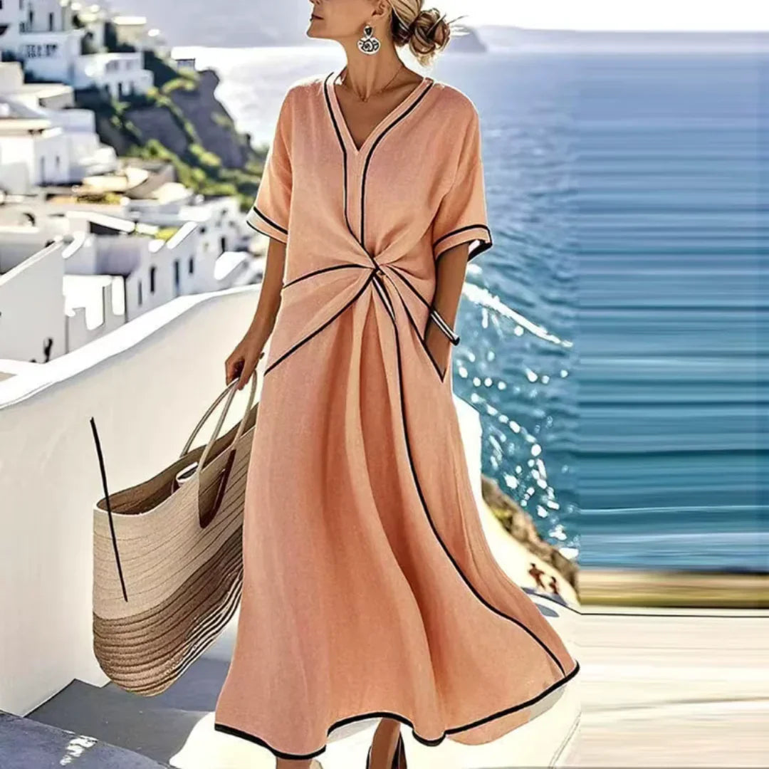 Carol | Vestito Maxi Estate Elegante con Taglio Sciolto