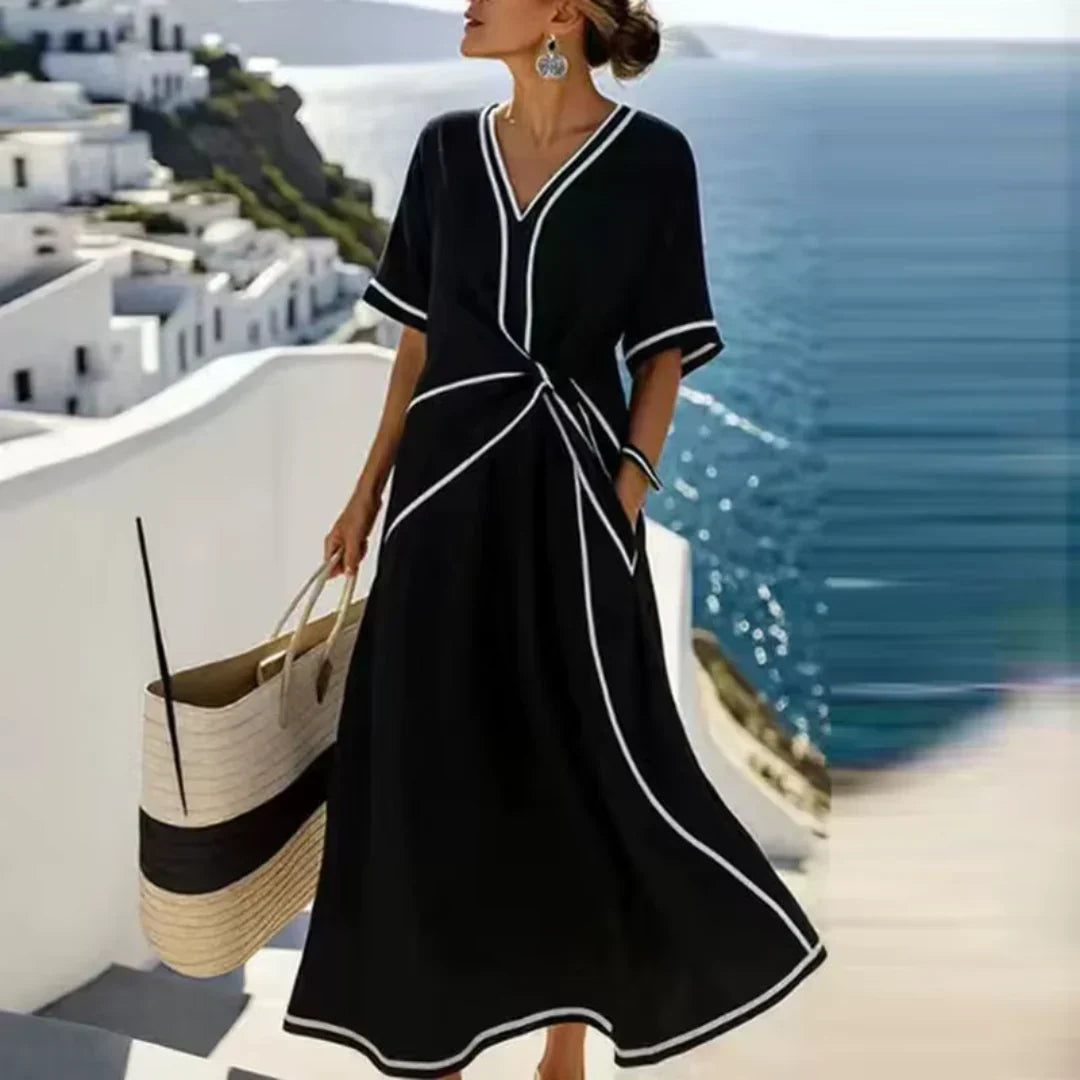 Carol | Vestito Maxi Estate Elegante con Taglio Sciolto