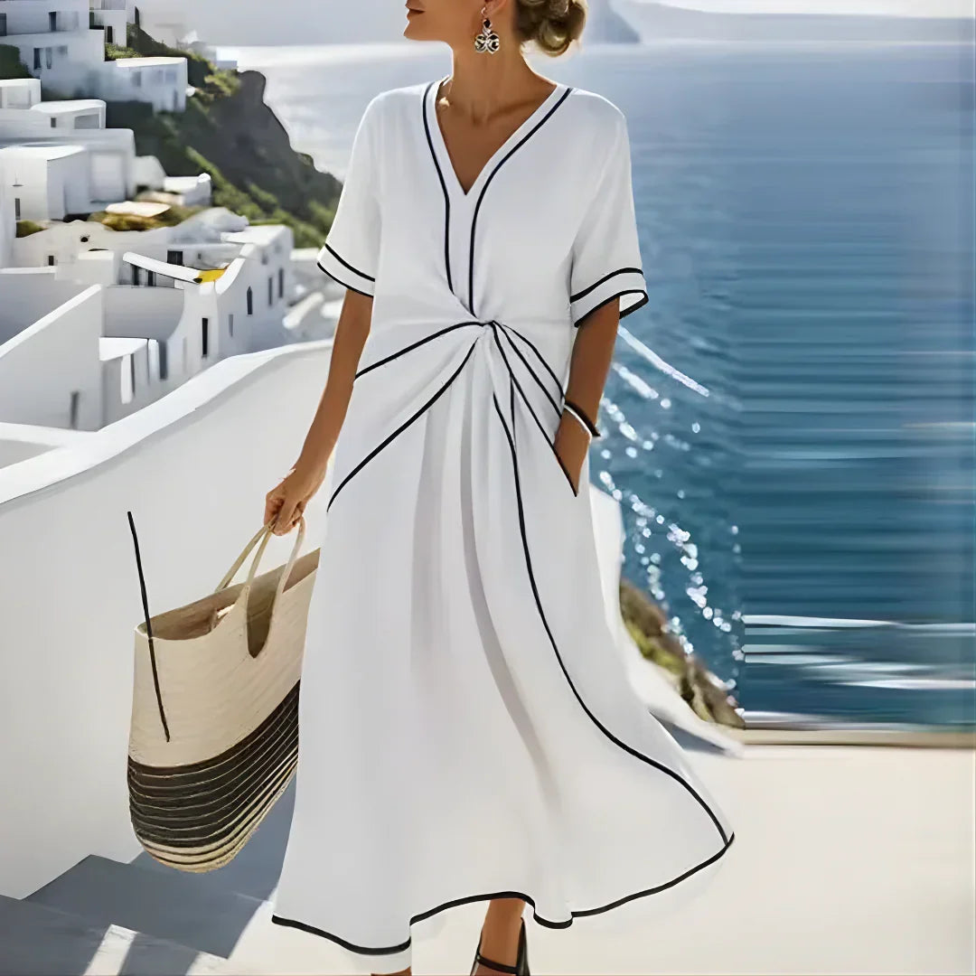 Carol | Vestito Maxi Estate Elegante con Taglio Sciolto
