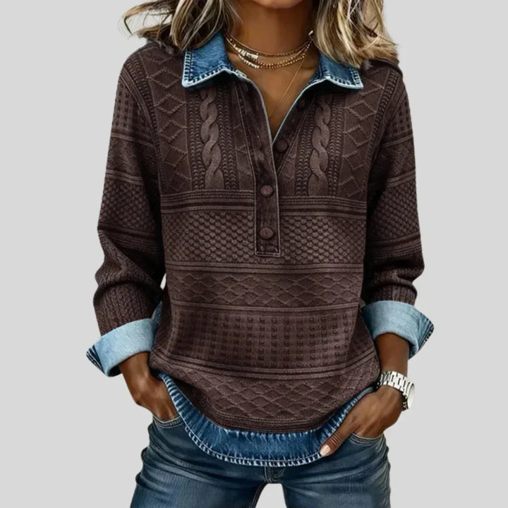 Azalea - Maglione Collo a Coste Vintage