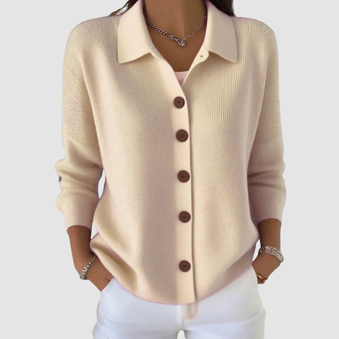 Cardigan a Maglia Riah™ con Bottoni