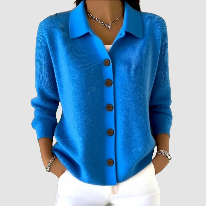 Cardigan Tricot Riah™ con Bottoni
