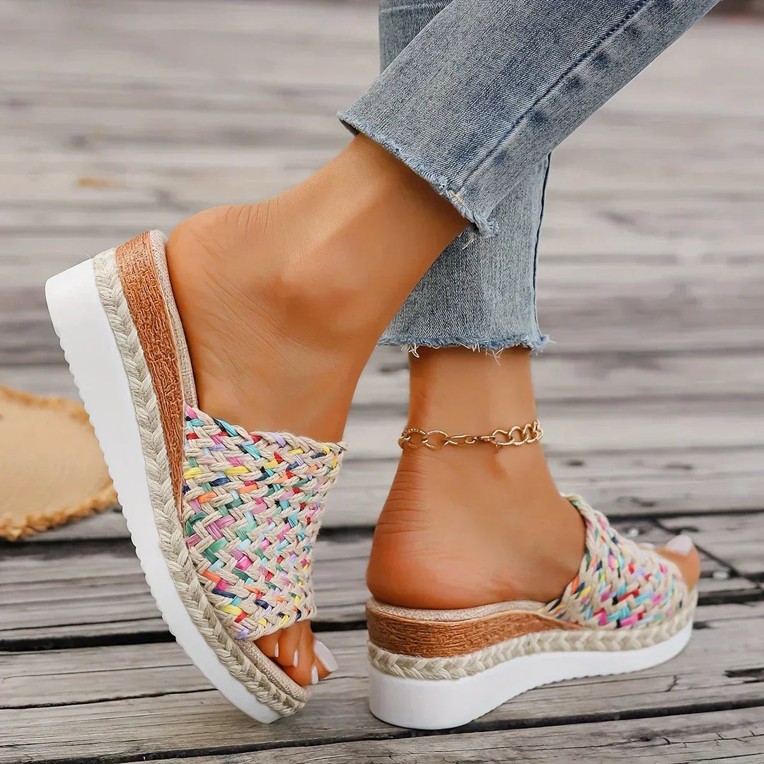 Lily™ - Sandali Intrecciati Colorati