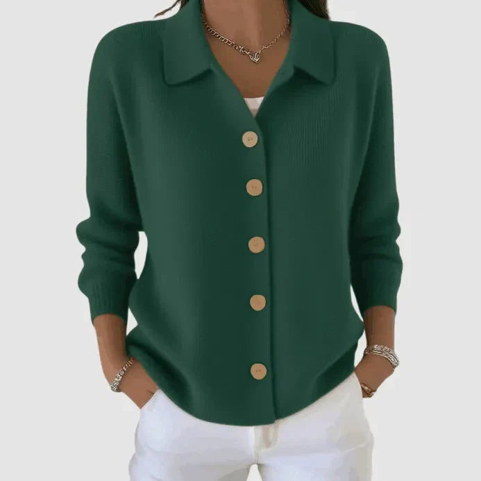 Cardigan a Maglia Riah™ con Bottoni