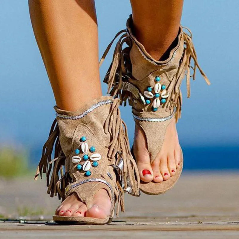 Victoria™ - Sandali Boho Retro con Frange