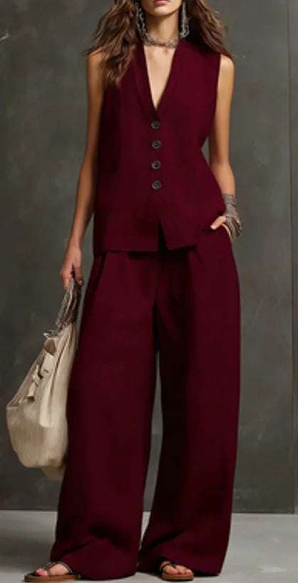 Monica | Completo Casual di Due Pezzi per Ufficio e Estate