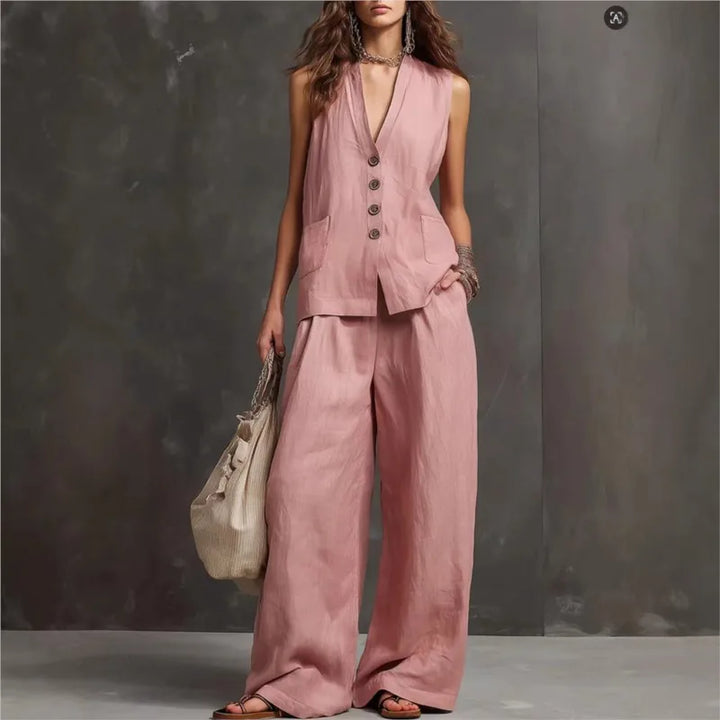 Monica | Completo Casual di Due Pezzi per Ufficio e Estate