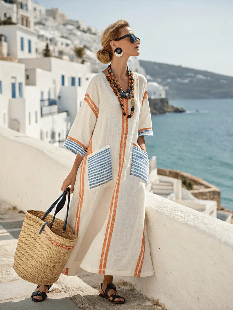 Kathleen | Vestito Maxi Estivo Elegante e Fluttuante