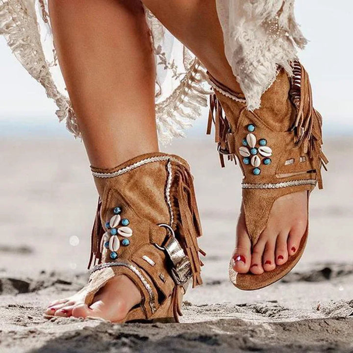 Victoria™ - Sandali Boho Retro con Frange