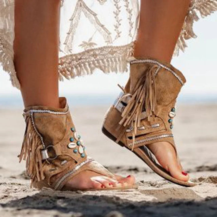 Victoria™ - Sandali Boho Retro con Frange