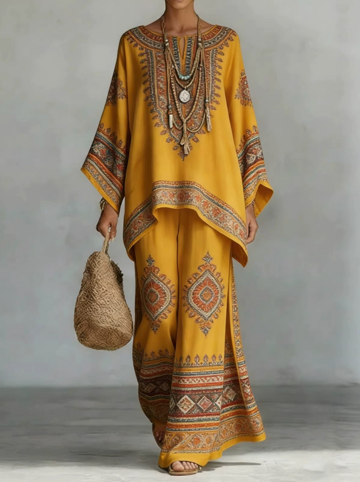 Celine | Completo Elegante in Lino a Due Pezzi
