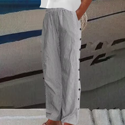 Sharon | Pantaloni Estivi Comodi a Righe