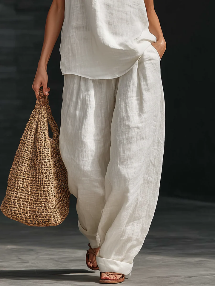Zoe™ | Completo senza maniche con pantaloni ampi