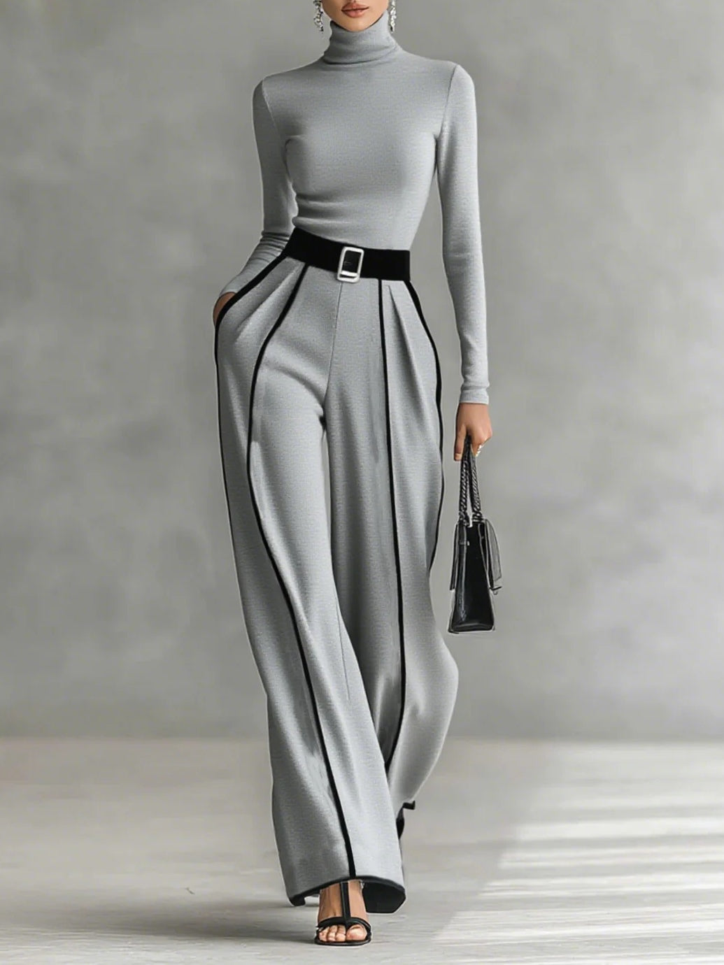 Vera™ | Completo elegante con dettaglio a contrasto