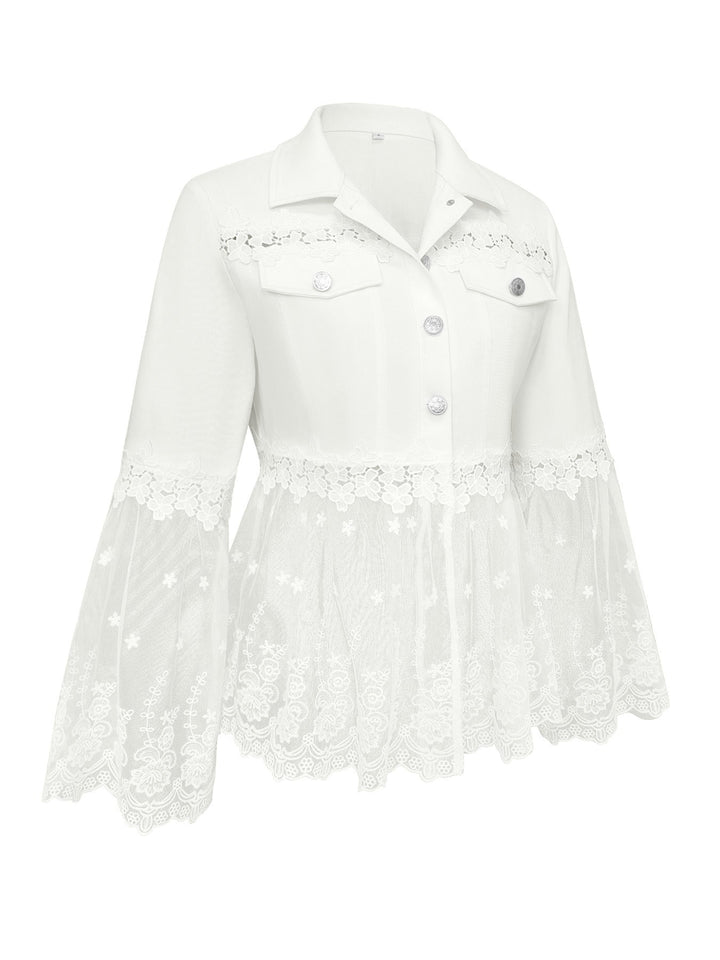 Sunnelace™ | Giacca con Pannello in Pizzo