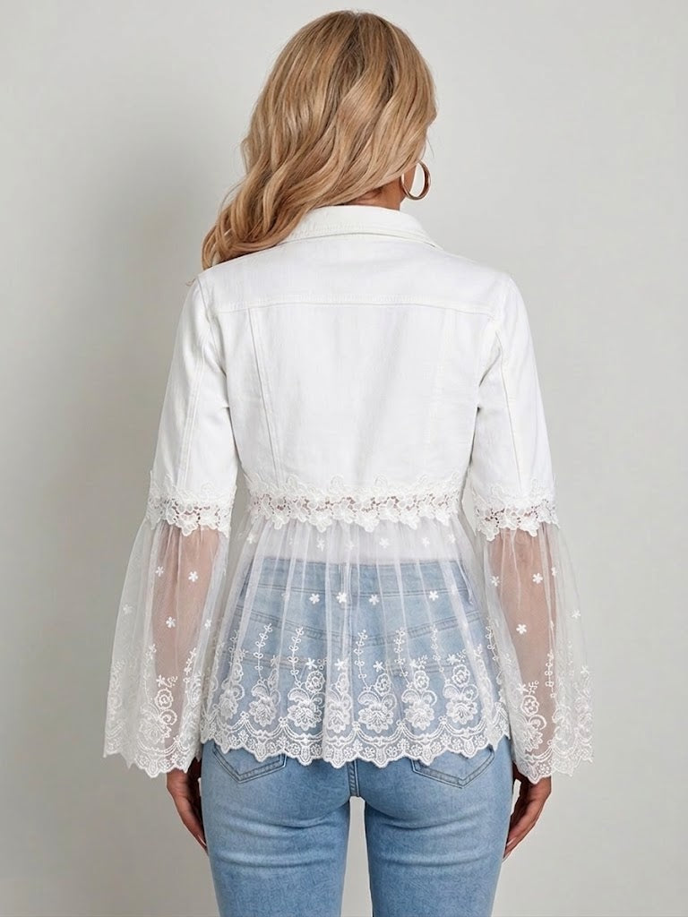 Sunnelace™ | Giacca con Pannello in Pizzo